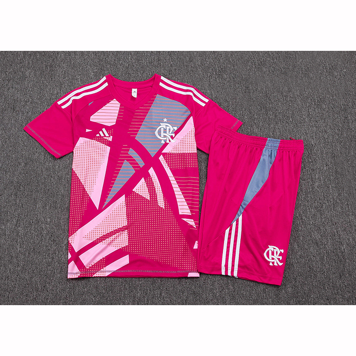 Chandal del Flamengo Manga Corta 25-26 Rosa - Pantalon Corto